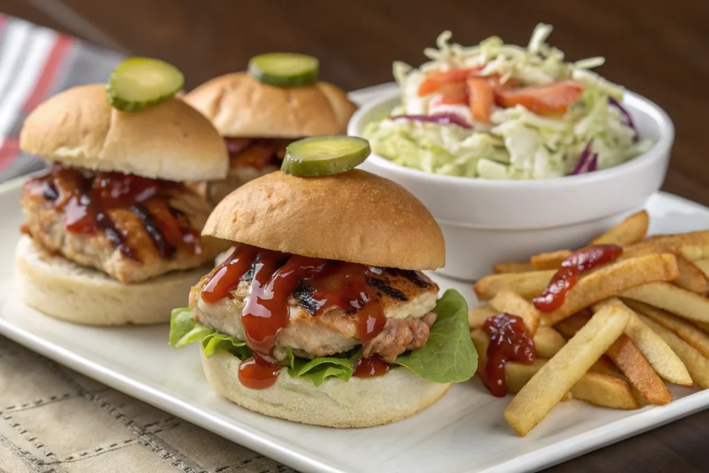 BBQ Chicken Sliders