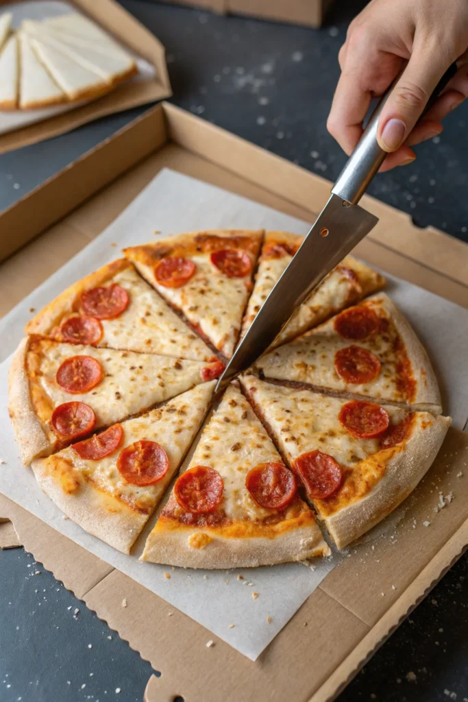 How Big is a 10-Inch Pizza? Size, Slices, Servings & More 1 How Big is a 10-Inch Pizza? Size, Slices, Servings & More A 10-inch pepperoni pizza being sliced into six equal portions