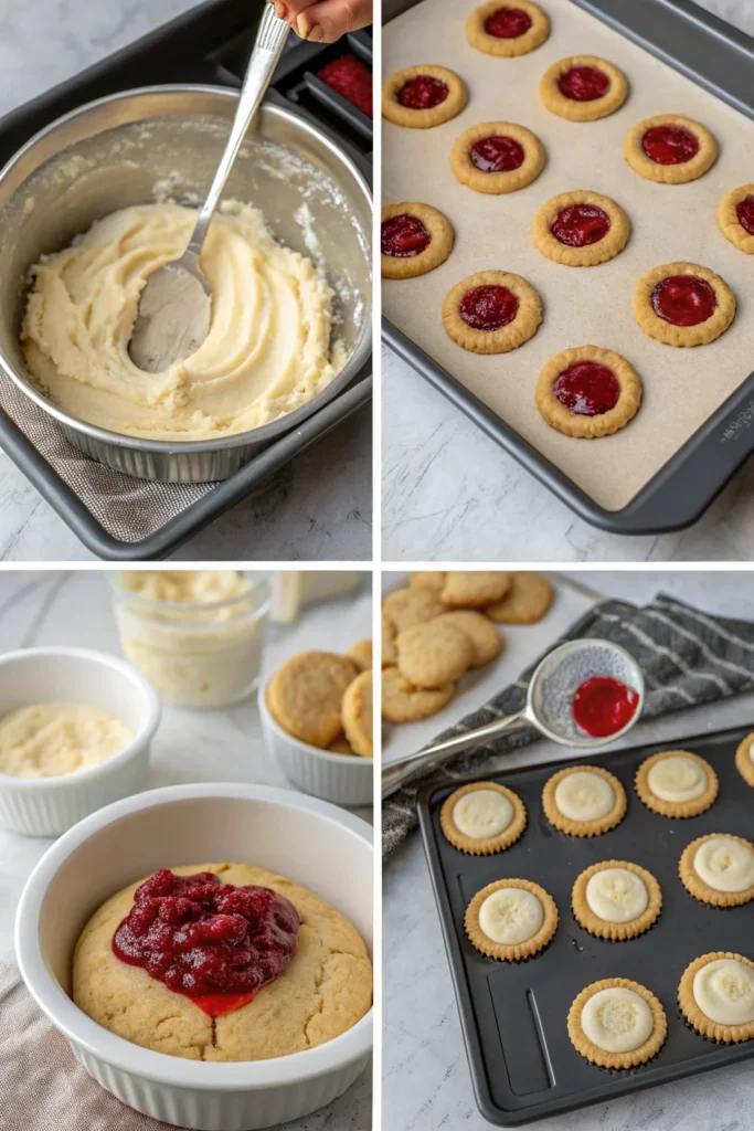 Raspberry Cheesecake Thumbprint Cookies – Irresistibly Easy Homemade Treats 1 Raspberry Cheesecake Thumbprint Cookies – Irresistibly Easy Homemade Treats Making Raspberry Cheesecake Thumbprint Cookies step-by-step