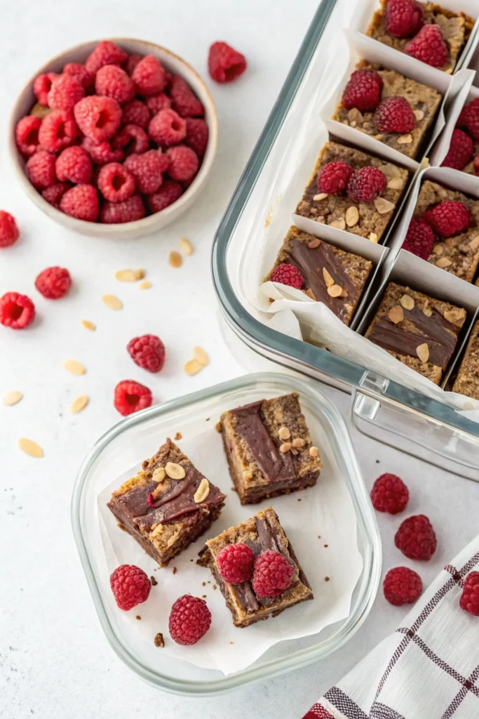 No-Bake Raspberry Chocolate Oat Squares: Easy, Healthy, and Irresistibly Delicious 2 No-Bake Raspberry Chocolate Oat Squares: Easy, Healthy, and Irresistibly Delicious Nutrition facts for no-bake raspberry chocolate oat squares