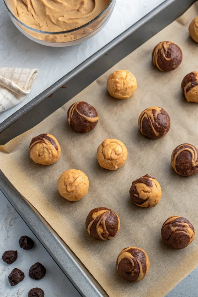 The Ultimate Guide to Peanut Butter Brownie Swirl Cookies 1 The Ultimate Guide to Peanut Butter Brownie Swirl Cookies Peanut butter and brownie cookie dough swirled and ready to bake